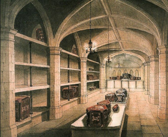 Painting inside the Royal Catacombs in 1873. Photo: Anglophile.