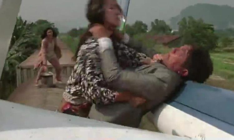 Duong Tu Quynh and Jackie Chan in 'Police Story' 3