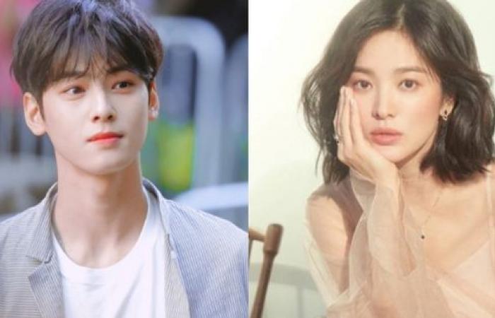 Chinese media suddenly published information about the suspicion that Song Hye Kyo was dating a 16-year-old junior Cha Eun Woo